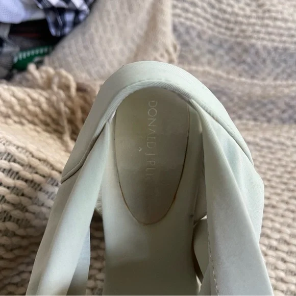 Donald J Pliner nela wedge espadrille sandal mint sz 7 - Picture 4 of 8